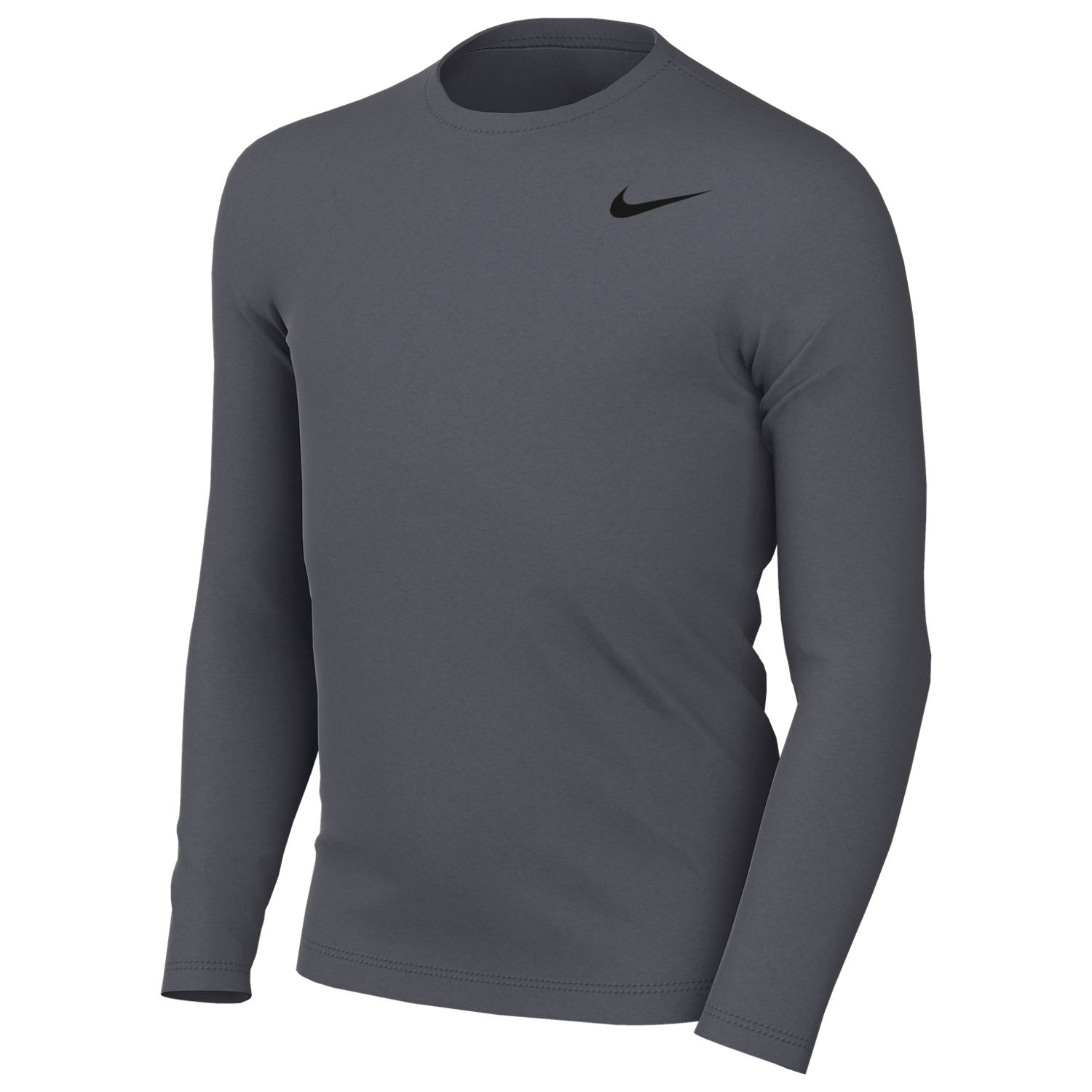 Nike Youth Dri-FIT Legend Long Sleeve Tee - Grey