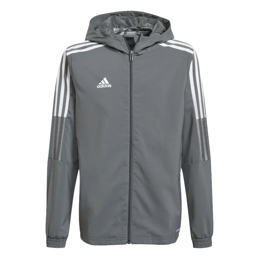 Adidas Tiro 21 Youth Windbreaker Jacket - Grey