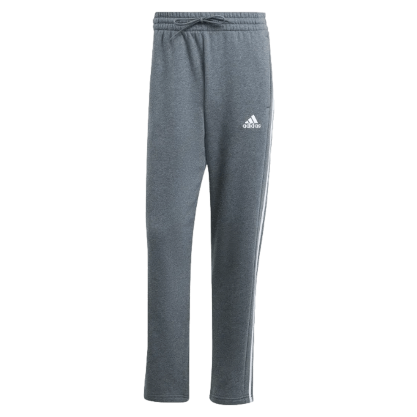 Adidas Men s Essentials 3 Stripes Open Hem Fleece Pants