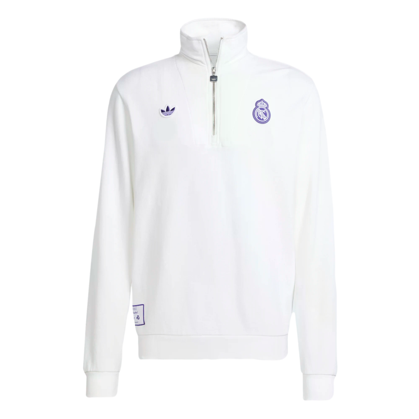 Adidas Real Madrid Icon Half Zip Top Soccer JF2574 White