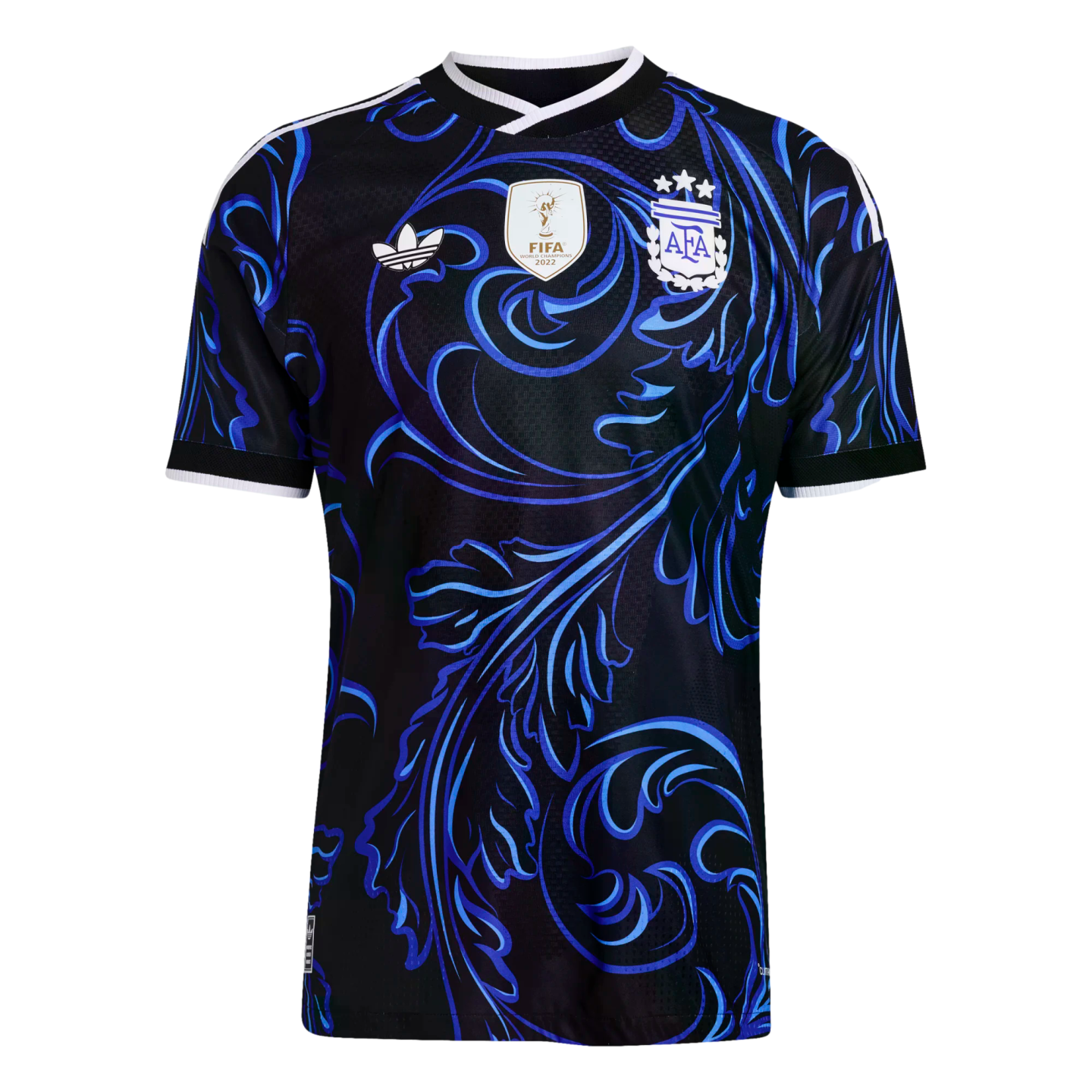  AFA サッカーシャツ ブルー ブラック Argentina 2026 Authentic Away Jersey Soccer JM5901 Black
