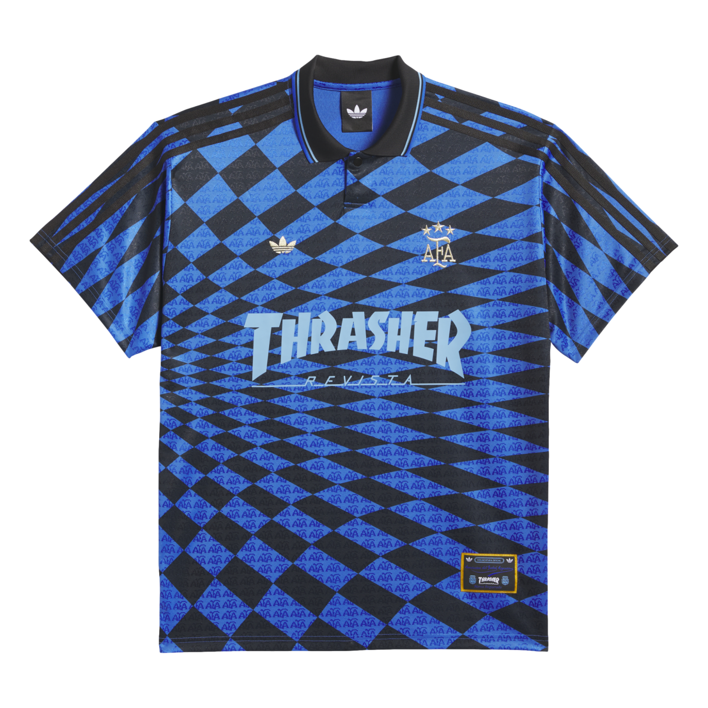 Argentina x Thrasher Jersey Soccer KX4551 Black Argentina x Thrasher Jersey Soccer KX4551 Black