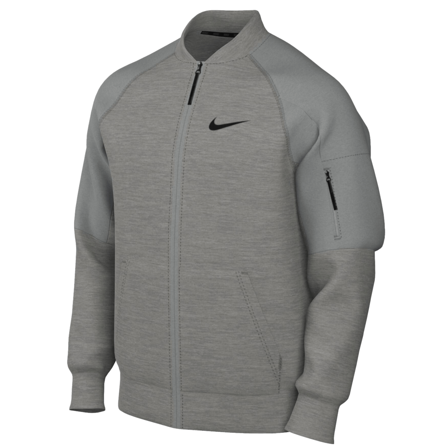 Nike Therma-FIT Training Full Zip Bomber Jacket - Grey