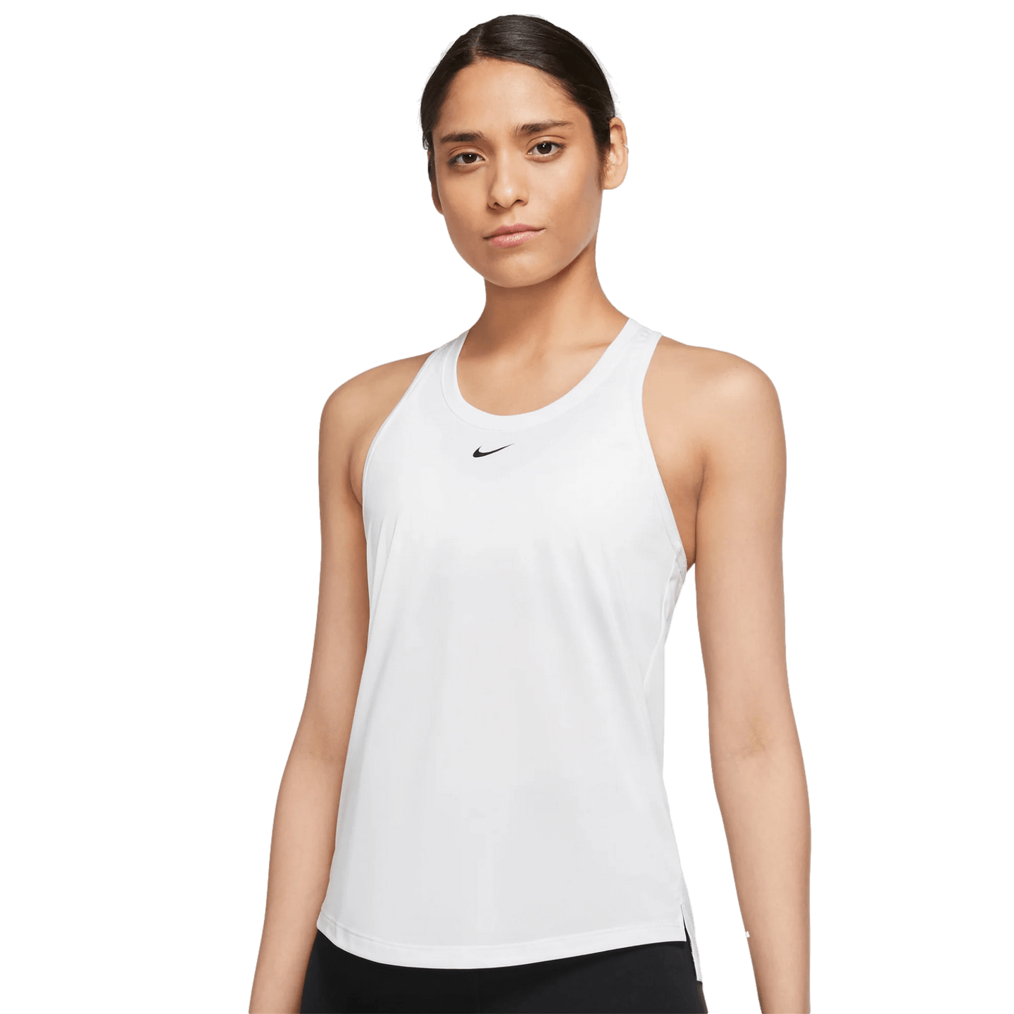 Nike Dri-FIT One Womens Raceback Tank Top - White