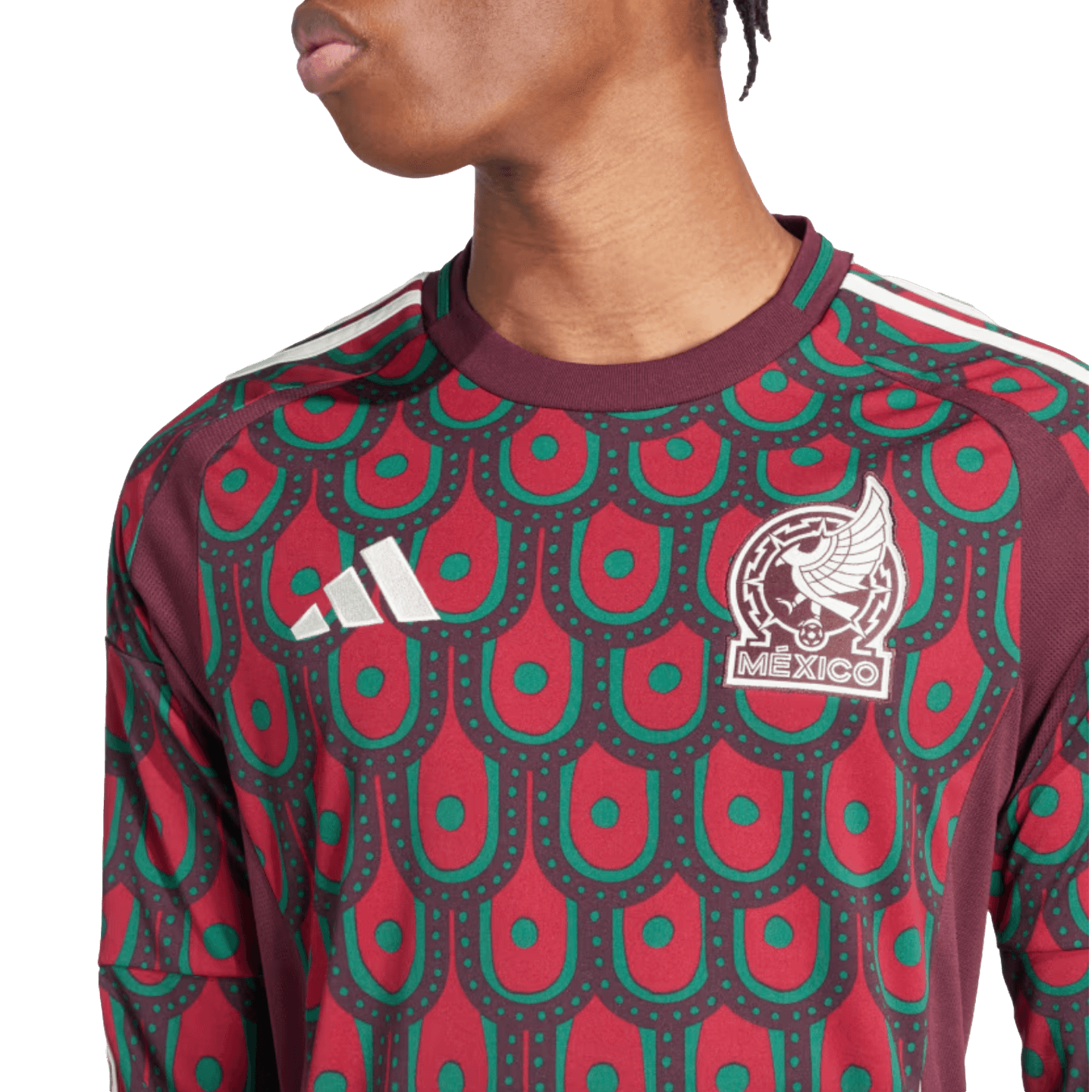 Adidas Mexico 2024 Long Sleeve Home Jersey IP6381