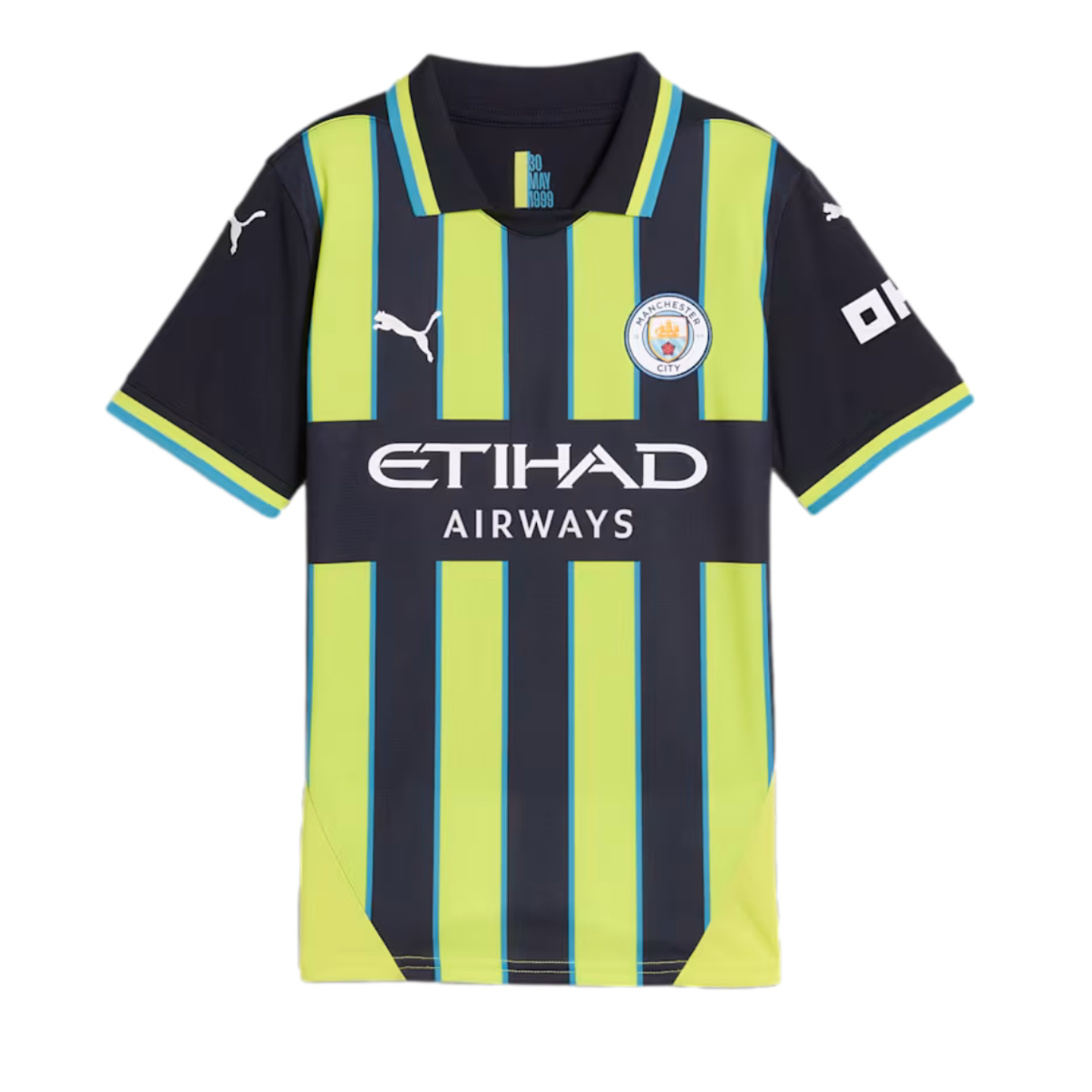 Puma Manchester City 24/25 Youth Away Jersey Soccer 775089-02 Blue