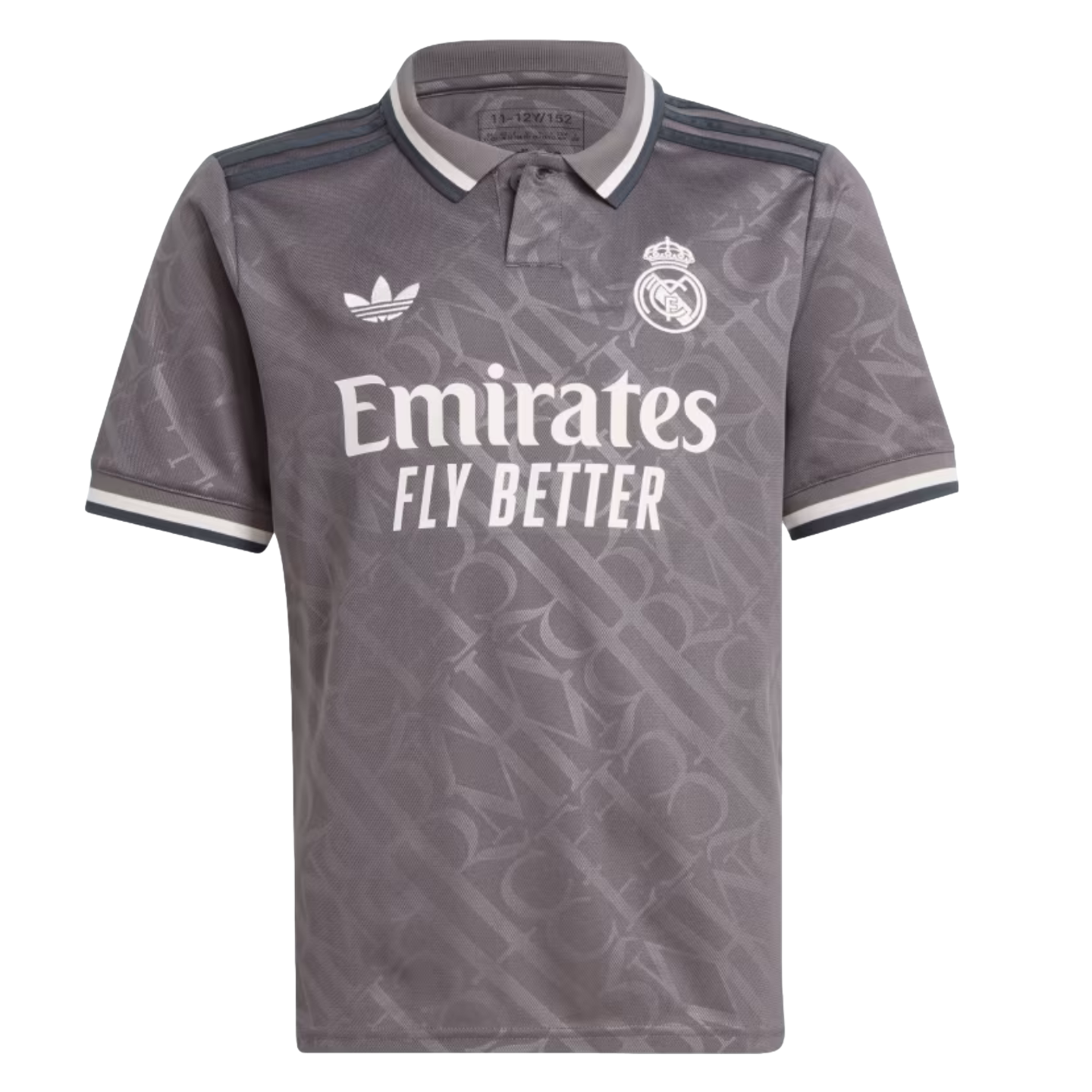 新品タグ付き　 Real Madrid ユニフォーム グレー 2XL Adidas Real Madrid 24/25 Youth Third Jersey Soccer IT3438 Grey
