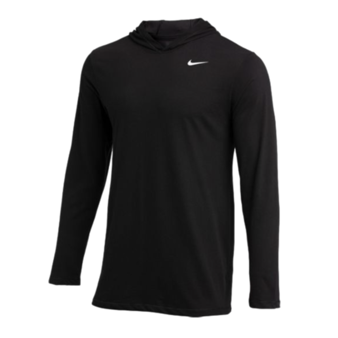 Nike Dri-FIT Hooded Long Sleeve Tee - Black