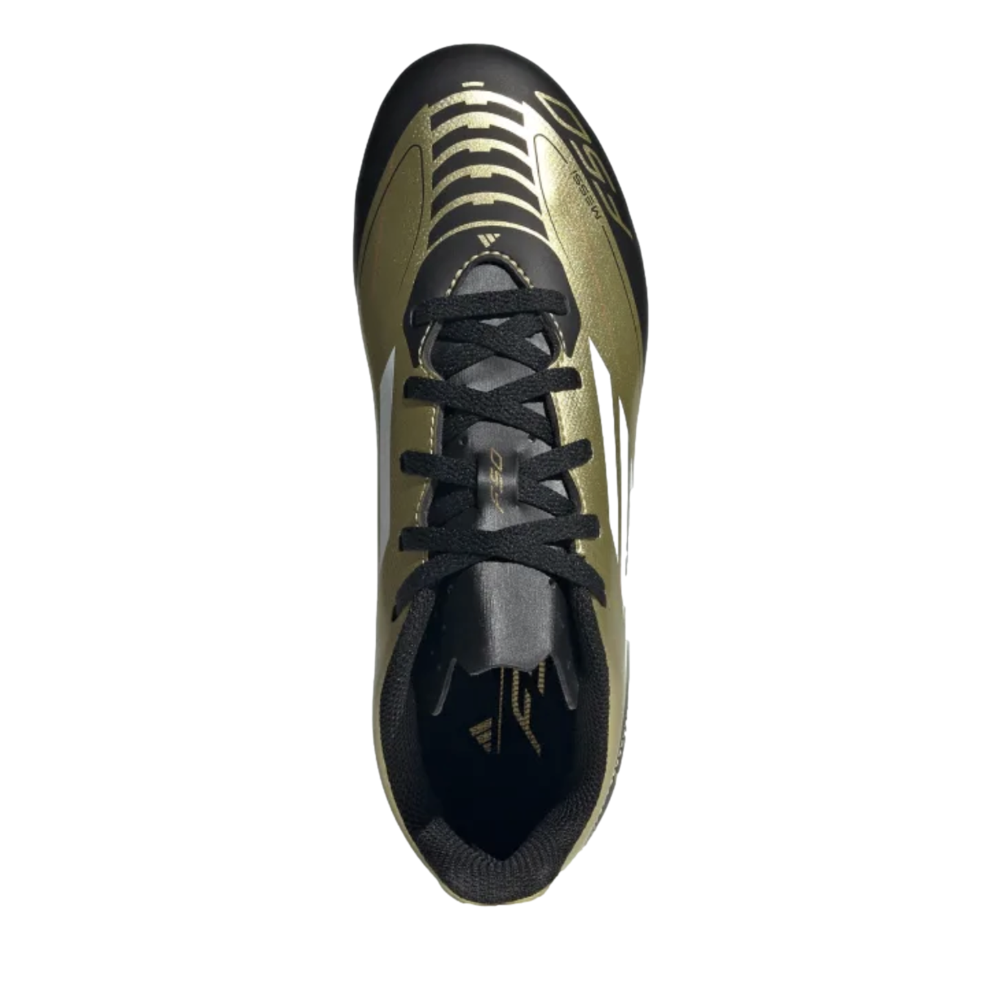 Botas de fútbol para terreno firme para jóvenes Adidas F50 Club Messi
