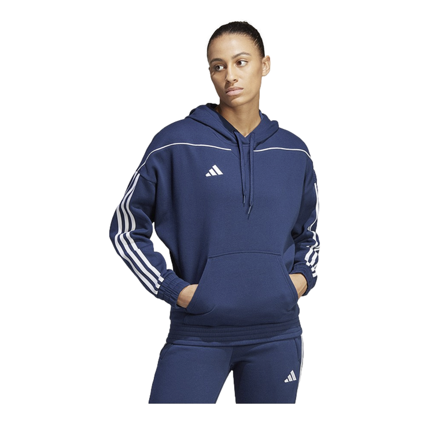 Adidas Tiro 23 League Womens Sweat Hoodie - Navy Blue