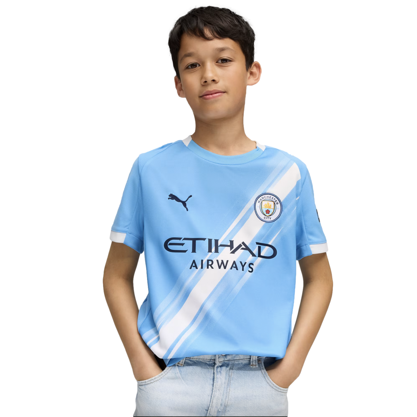 Puma Manchester City 25/26 Youth Home Jersey 780341-01