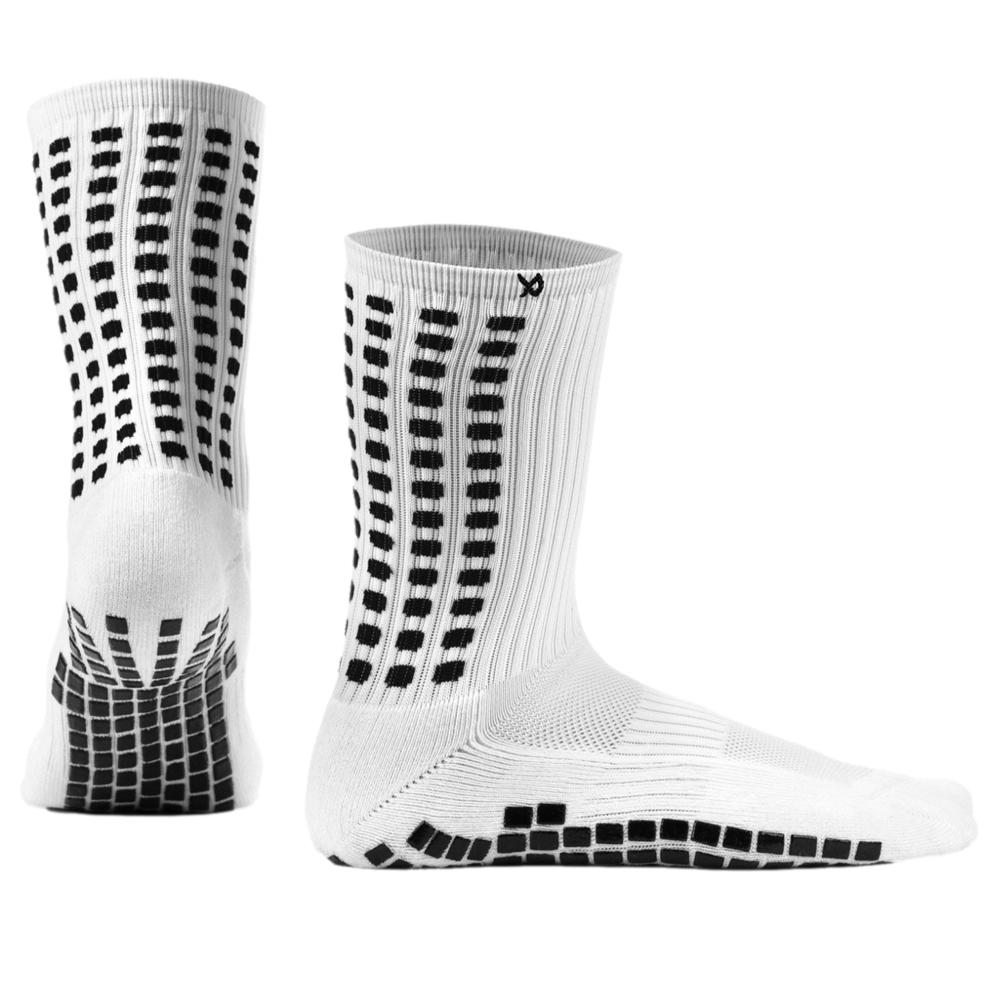 Lux Soccer Youth Grip Calf Socks - White