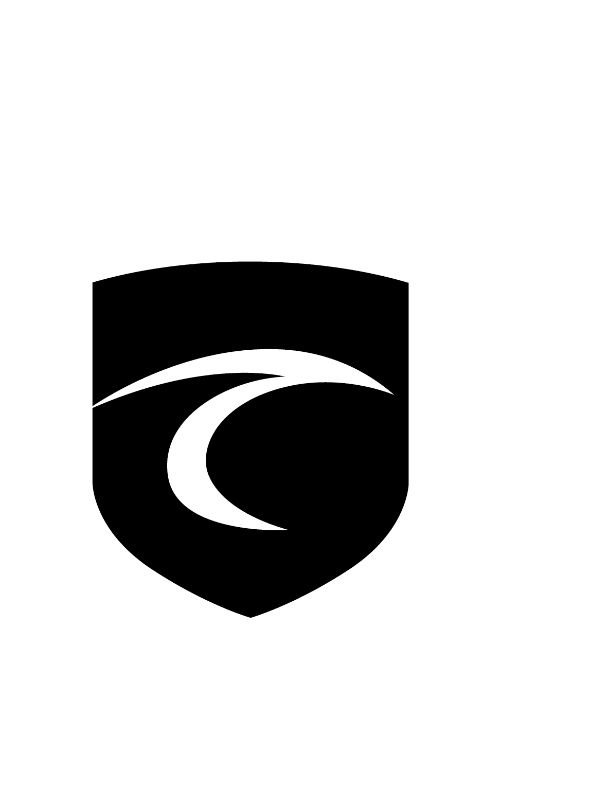 White/Black Surf Shield With Lines