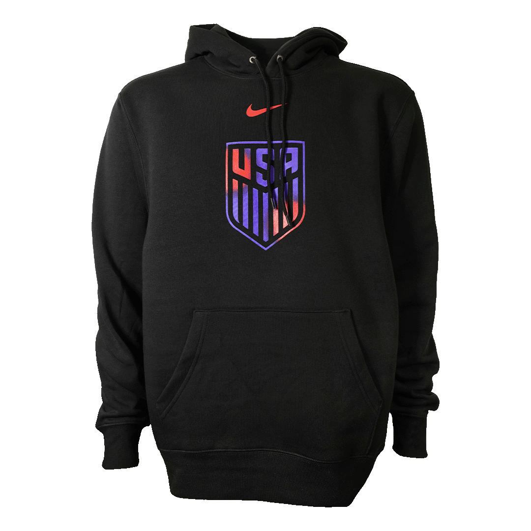 USA Club Fleece Pullover Hoodie Soccer P036004-USMS Black