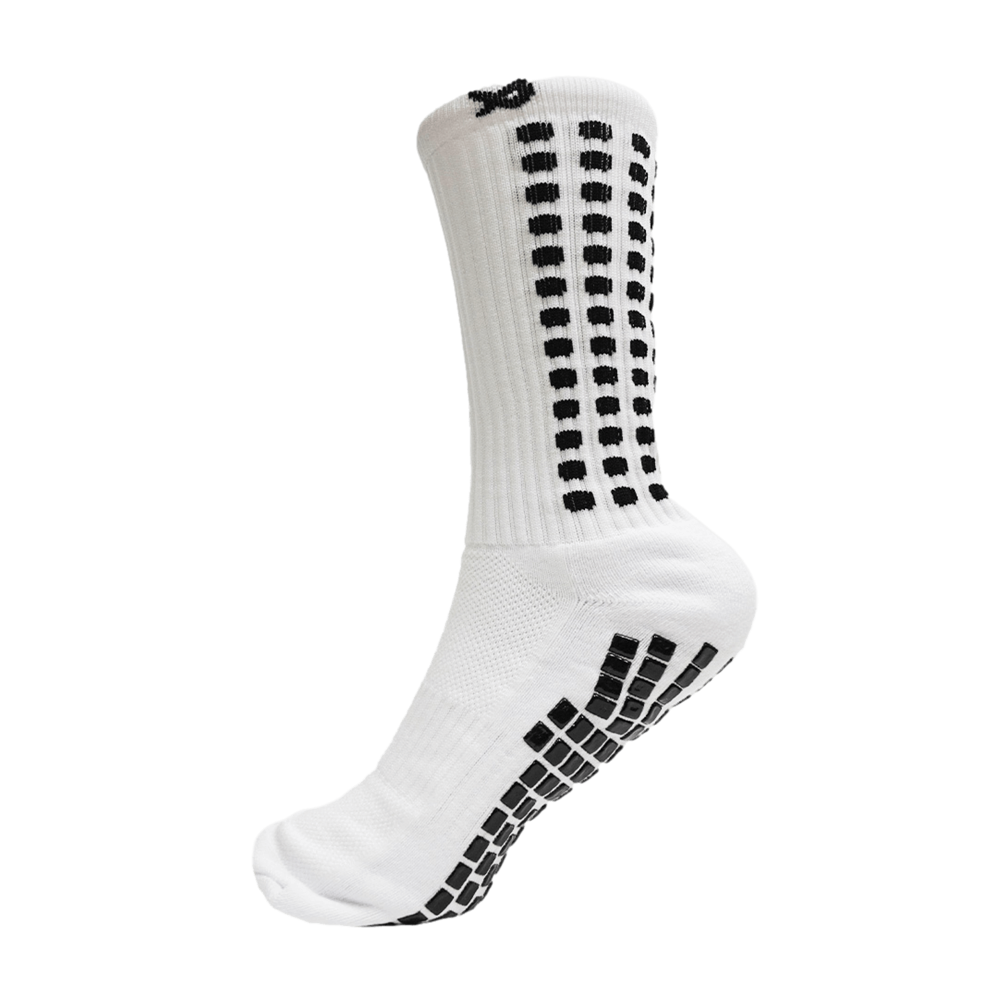 Lux Soccer Grip Calf Socks - White EB-LU-201