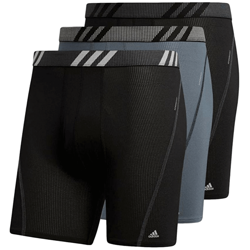 Adidas Sport Performance Mesh Boxer Brief (3 Pack) - Black