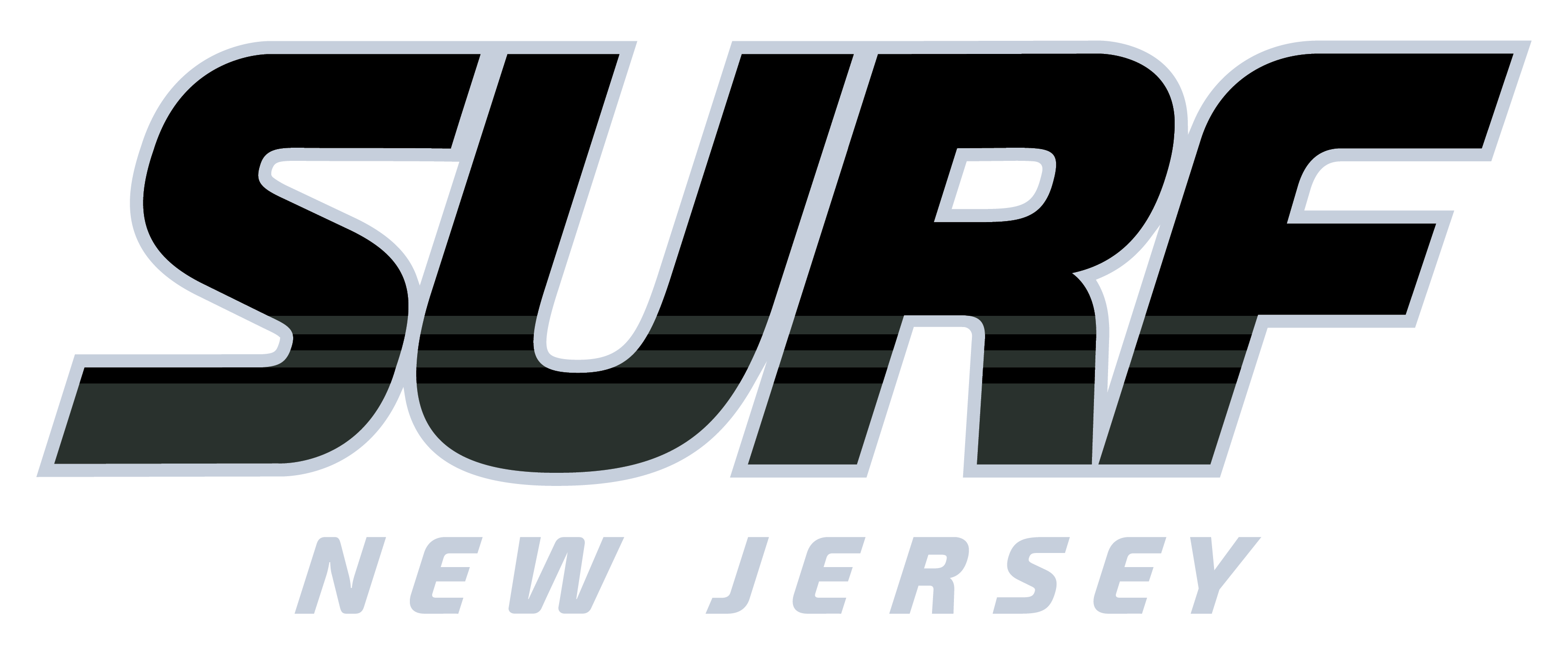 Black "Surf" Front Center Chest New Jersey
