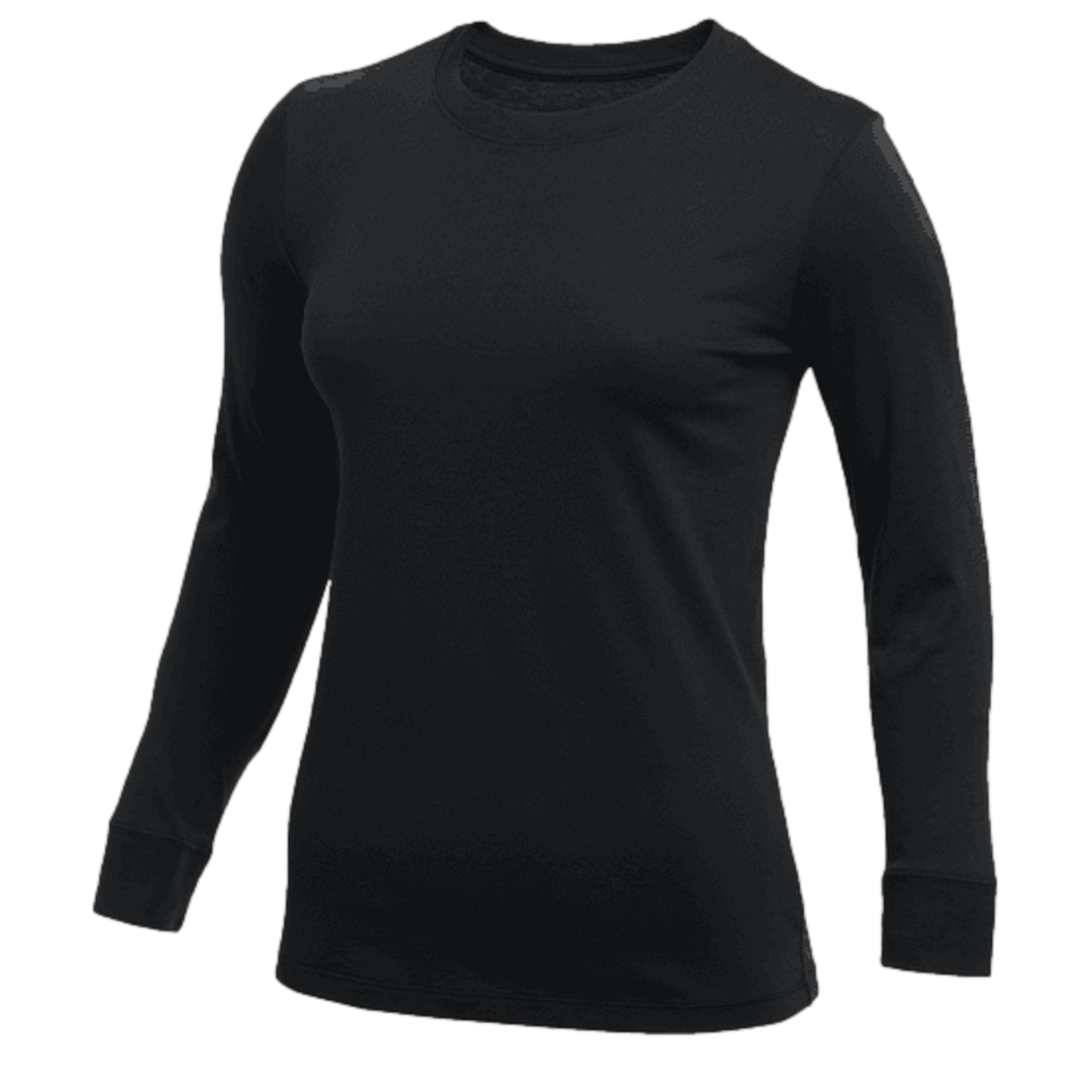 Nike Long Sleeve Blank Womens T-Shirt - Black