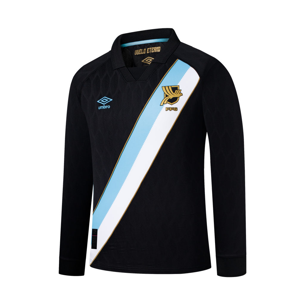 Guatemala 2026 Long Sleeve Away Jersey Soccer GUALS526102-BK1 Black