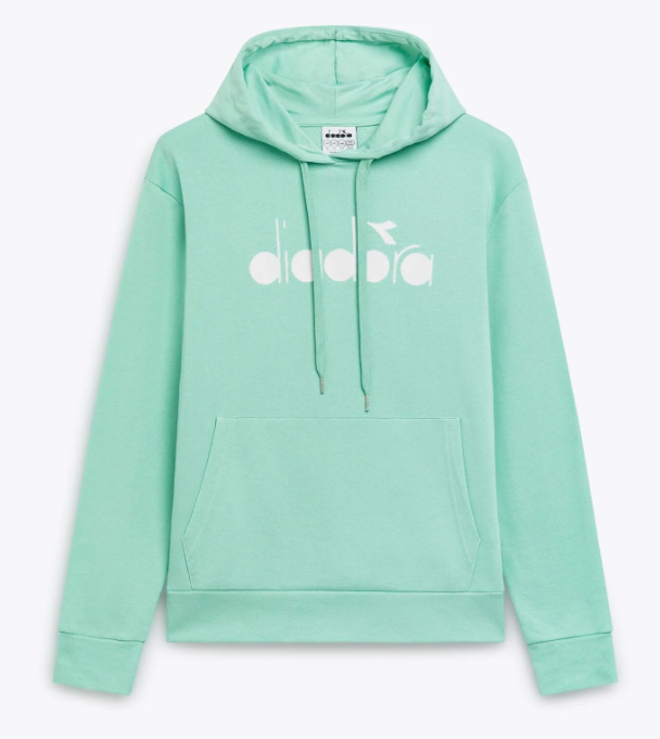 Sudadera con capucha y logotipo de Diadora