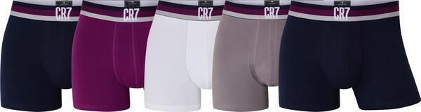 CR7 Underwear Cotton Blend Trunks 5 Pack Travel Bag