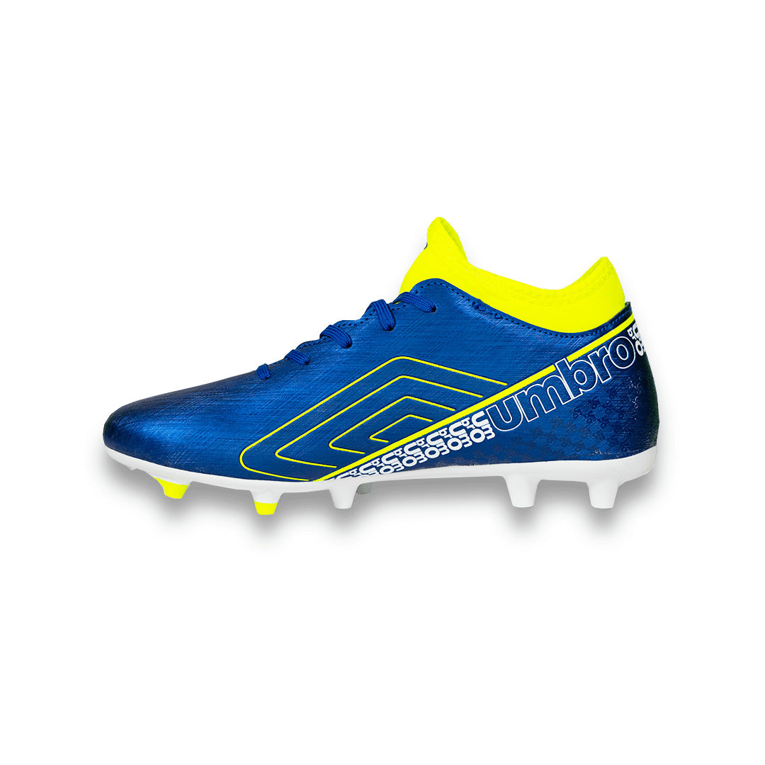 Botas de fútbol para terreno firme para jóvenes Umbro Spirito