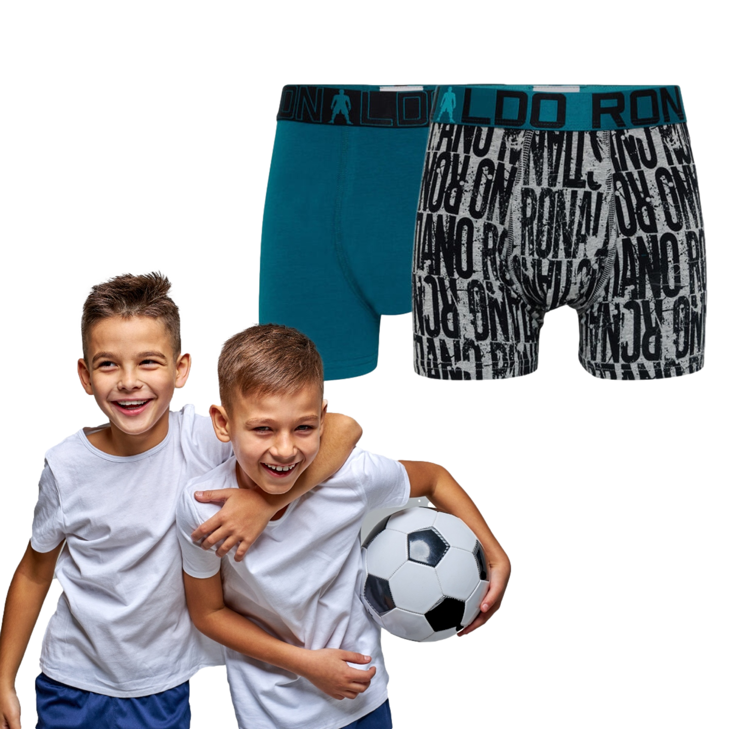 CR7 Underwear Youth Cotton Blend Trunks (2 Pack) 8400-51-2536