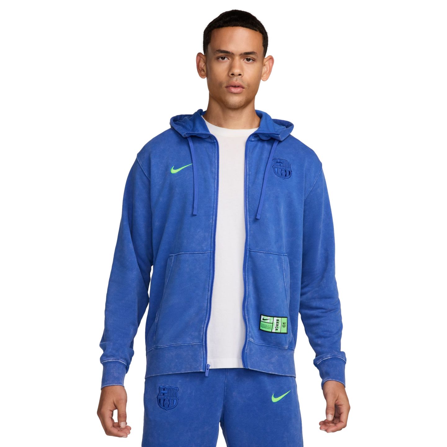 Sudadera con capucha y cremallera completa Nike Barcelona Club French Terry