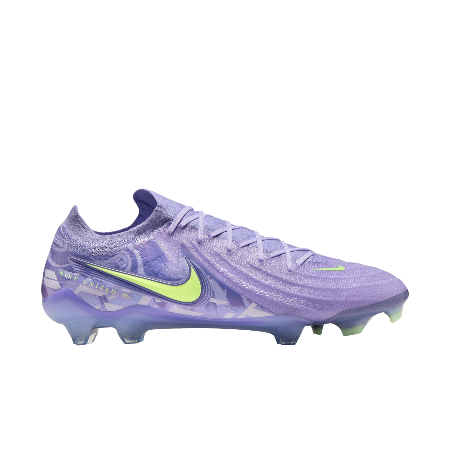 (NIKE-HF1597-500) Botas de fútbol para terreno firme Nike Phantom GX 2 Elite [PURPLE AGATE/BARELY VOLT] (lanzamiento el 5/2/25)