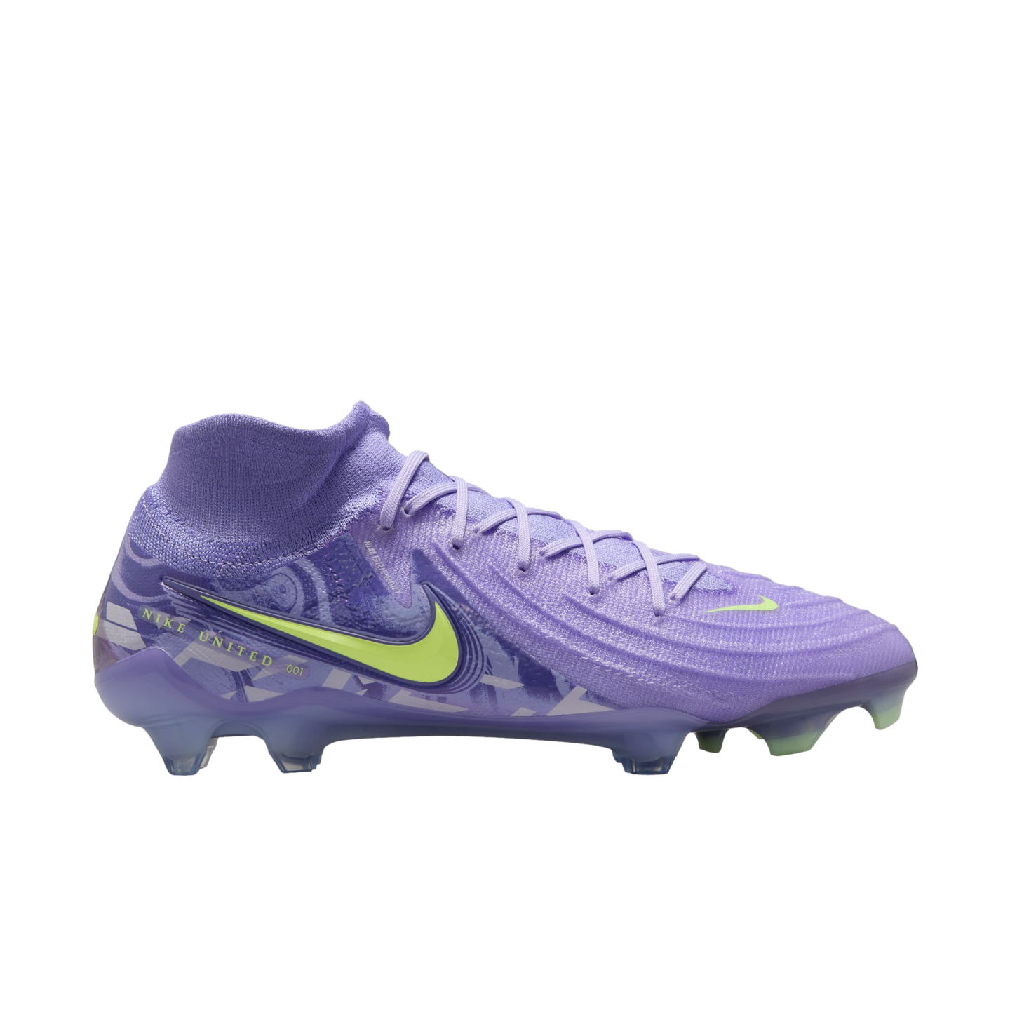 (NIKE-HF1600-500) Botas de fútbol para terreno firme Nike Luna 2 Elite [PURPLE AGATE/BARELY VOLT] (lanzamiento el 5/2/25)