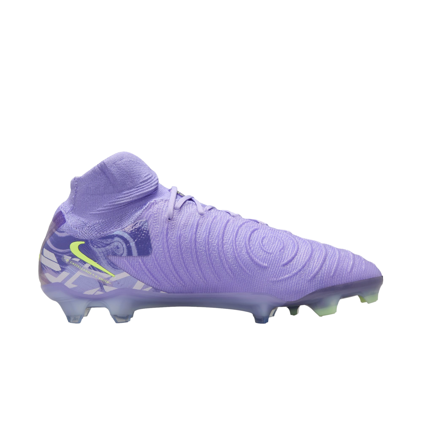 (NIKE-HF1600-500) Botas de fútbol para terreno firme Nike Luna 2 Elite [PURPLE AGATE/BARELY VOLT] (lanzamiento el 5/2/25)