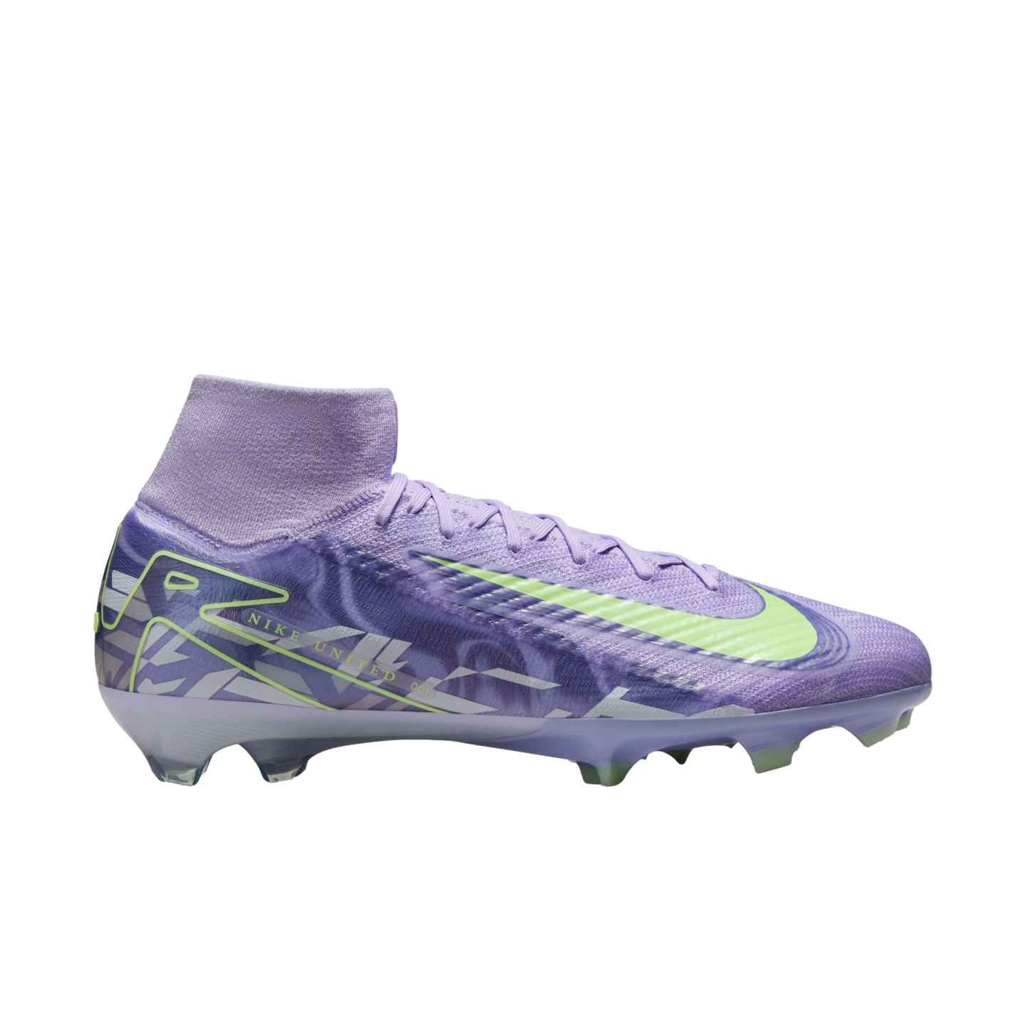 (NIKE-HF1603-500) Botas de fútbol para terreno firme Nike Mercurial Superfly 10 Elite [PURPLE AGATE/BARELY VOLT] (lanzamiento el 5/2/25)