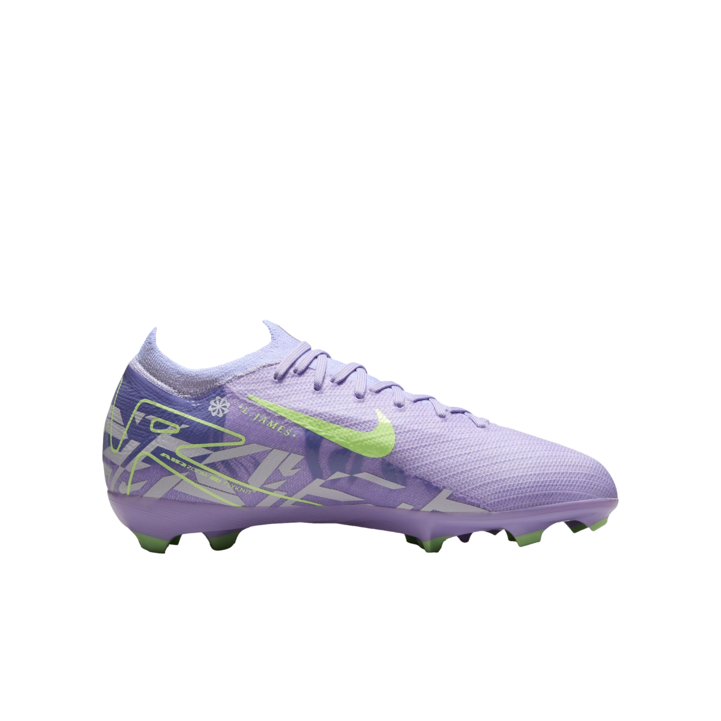 (NIKE-HQ1994-500) Botas de fútbol para terreno firme Nike Mercurial Vapor 16 Pro para jóvenes [PURPLE AGATE/BARELY VOLT] (lanzamiento el 5/2/25)