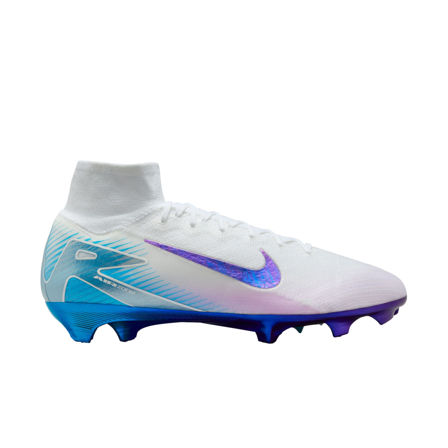 (NIKE-HV4888-100) Botas de fútbol para terreno firme Nike Mercurial Superfly 10 Elite LV8 [BLANCO/MULTICOLOR] (lanzamiento el 10/3/25)