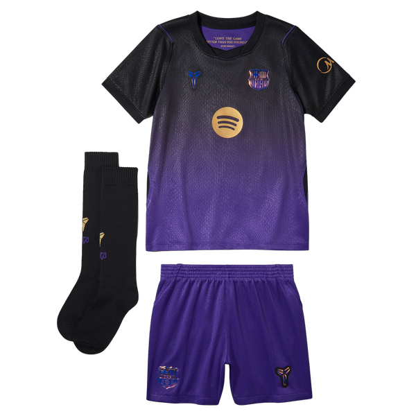Barcelona 26/27 Little Kids Away Mini Kit Soccer II1649-505 Purple