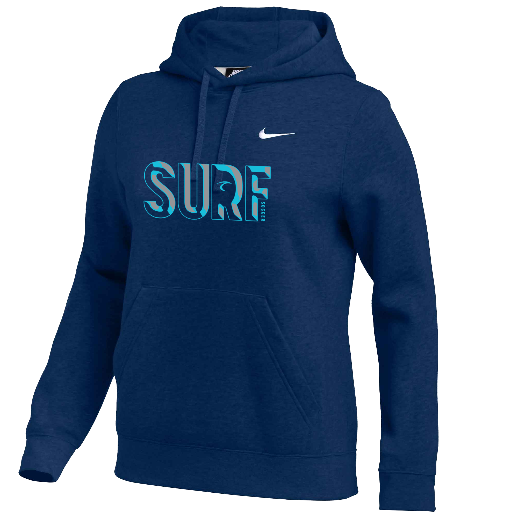 Nike Women's Team Club Fleece Hoodie - Navy Blue