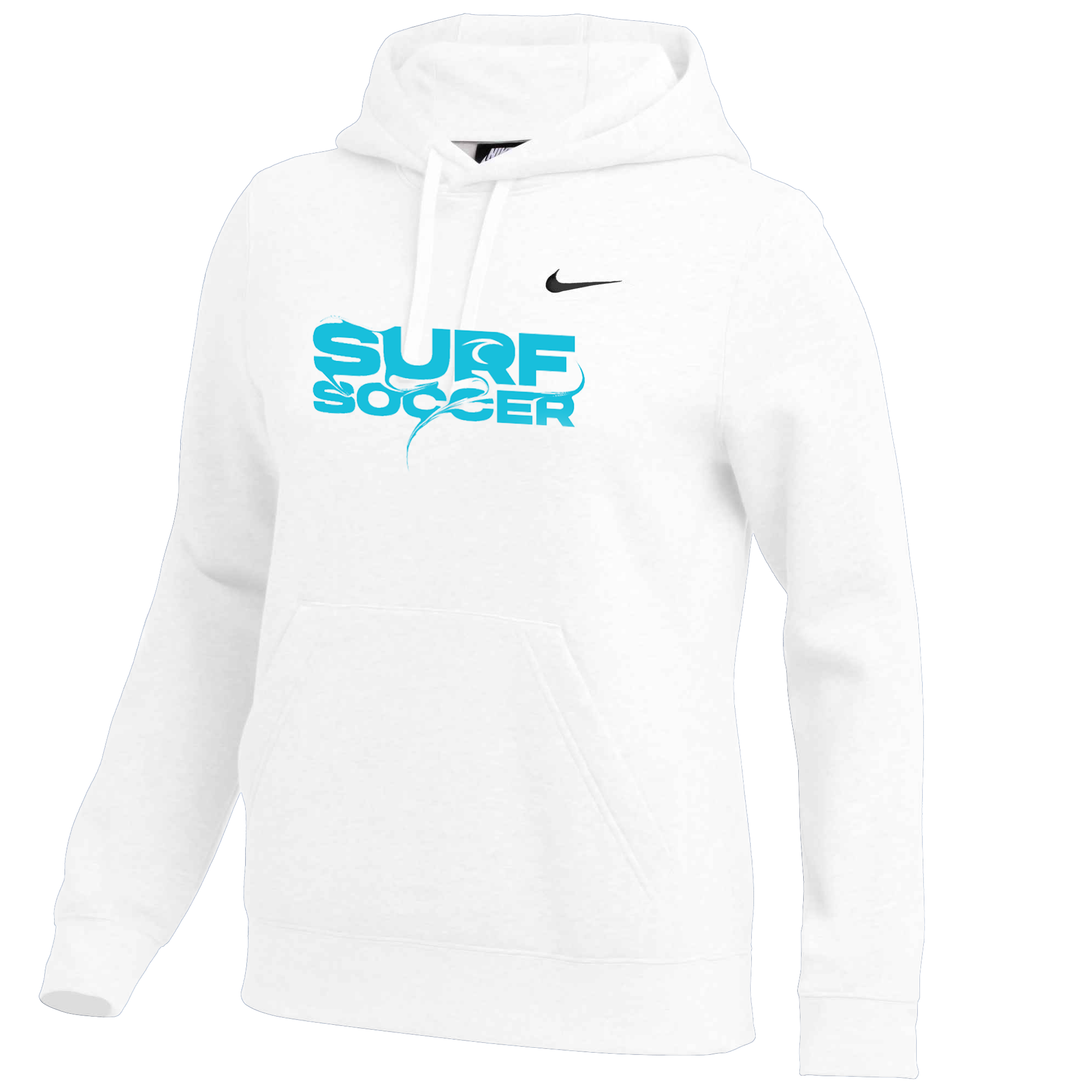 Nike Women's Team Club Fleece Hoodie - White