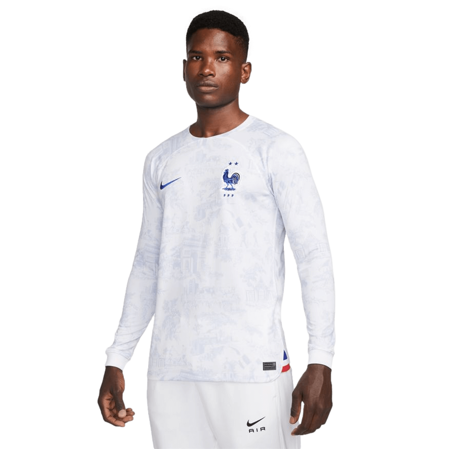 Camiseta de visitante de manga larga Nike Francia Copa del Mundo 2022