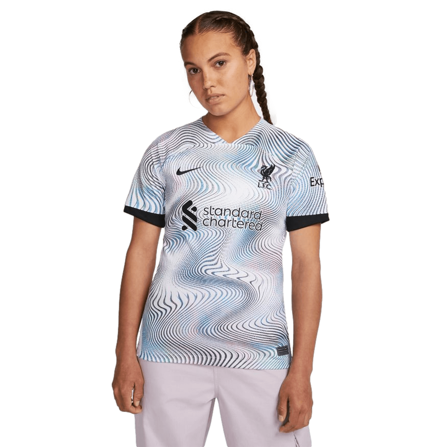 Camiseta de visitante Nike Liverpool 22/23 para mujer