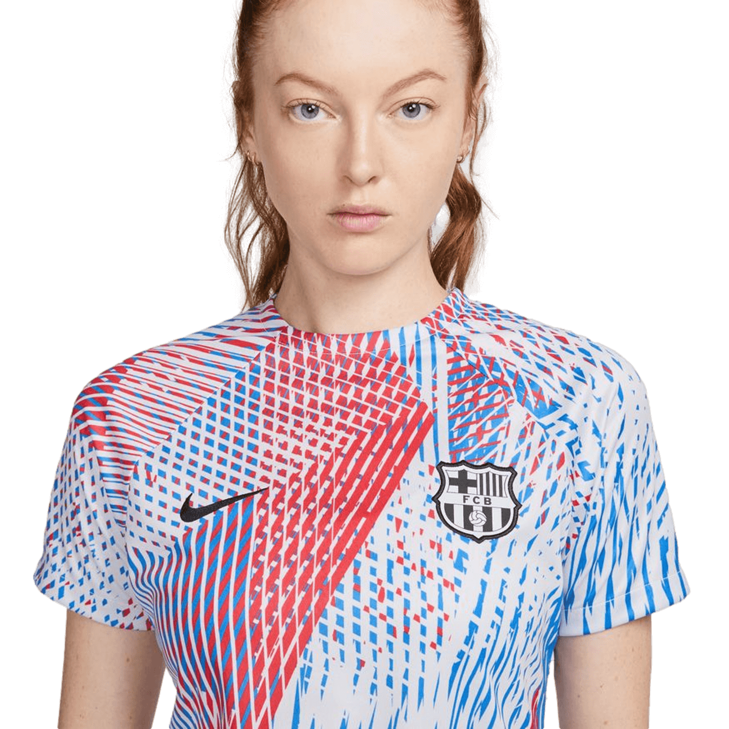 Camiseta prepartido Nike Barcelona para mujer