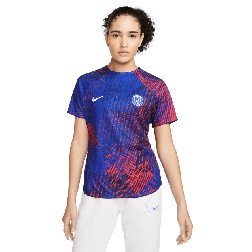 Camiseta Nike Paris Saint-Germain para mujer antes del partido