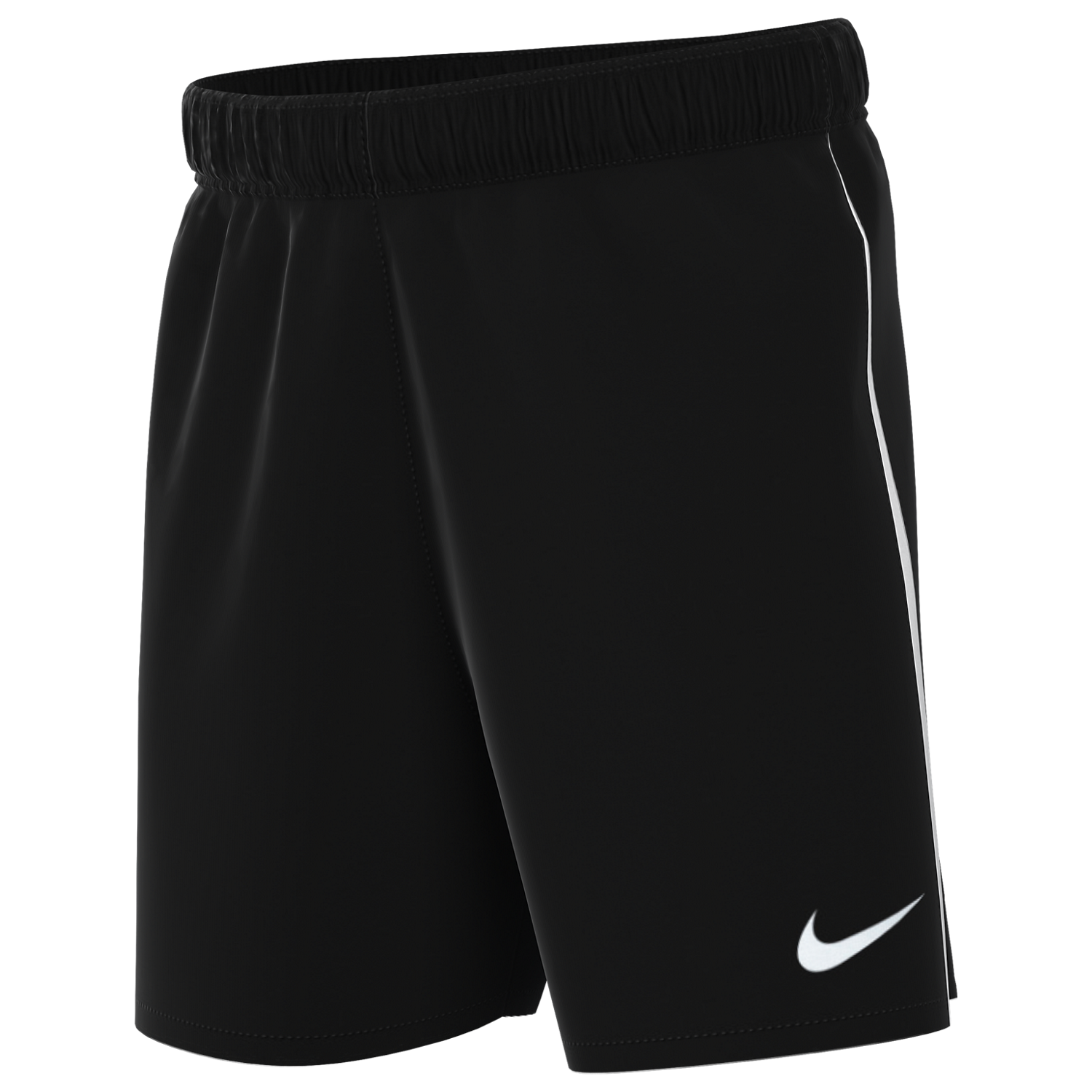 (NIKE-DR0969-010) Pantalones cortos de punto Nike Dri-FIT League 3 para jóvenes [NEGRO/BLANCO/BLANCO]