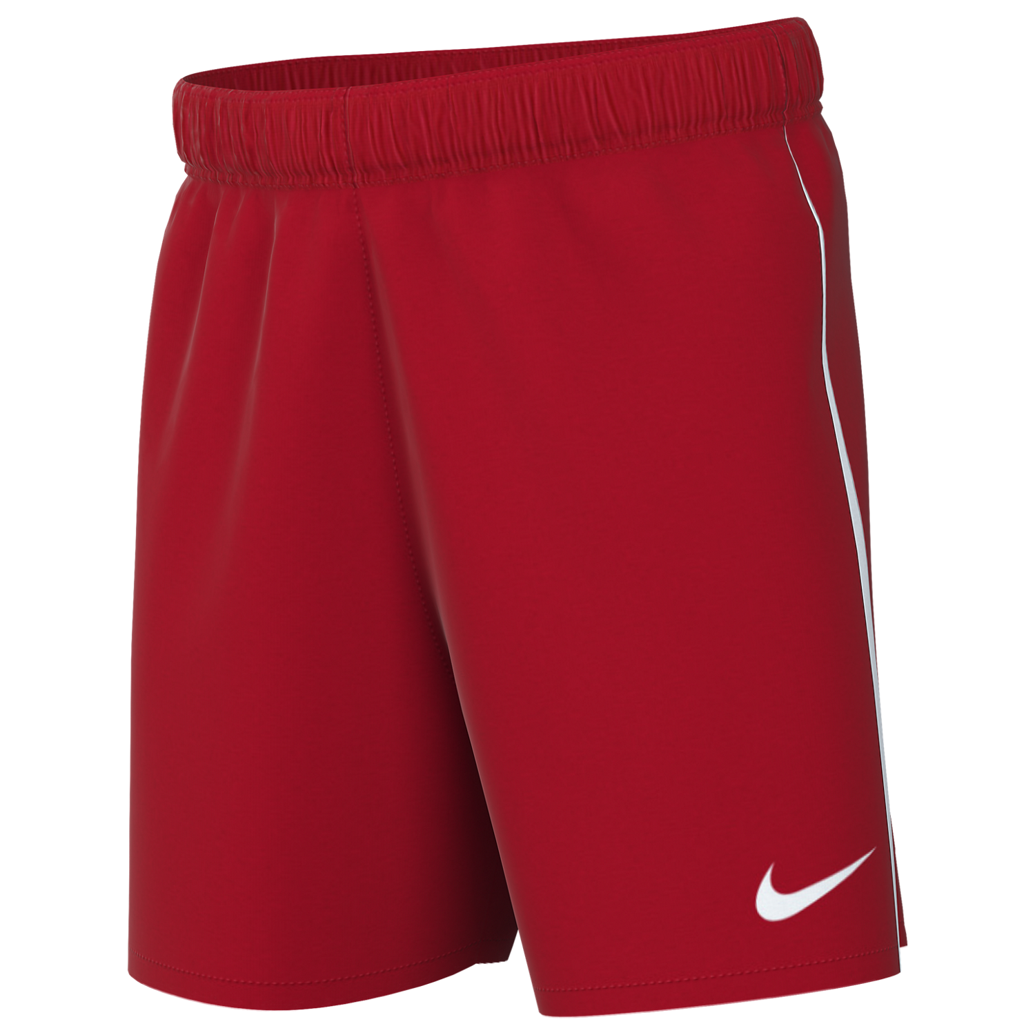 (NIKE-DR0969-657) Pantalones cortos de punto Nike Dri-FIT League 3 para jóvenes [ROJO UNIVERSITARIO/BLANCO/BLANCO]