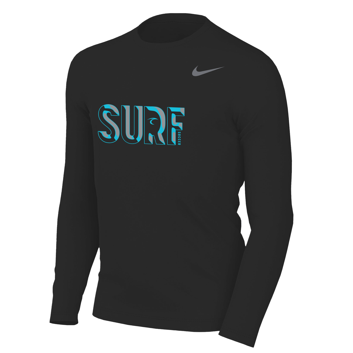 Nike Youth Dri-FIT Legend Long Sleeve Tee - Black