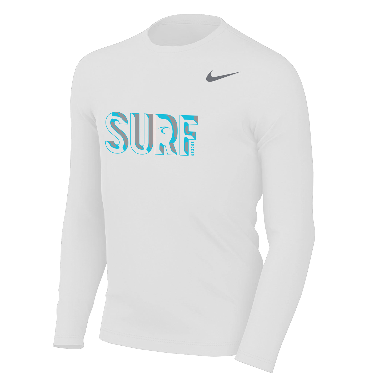 Nike Youth Surf Dri-FIT Legend Long Sleeve Tee - White