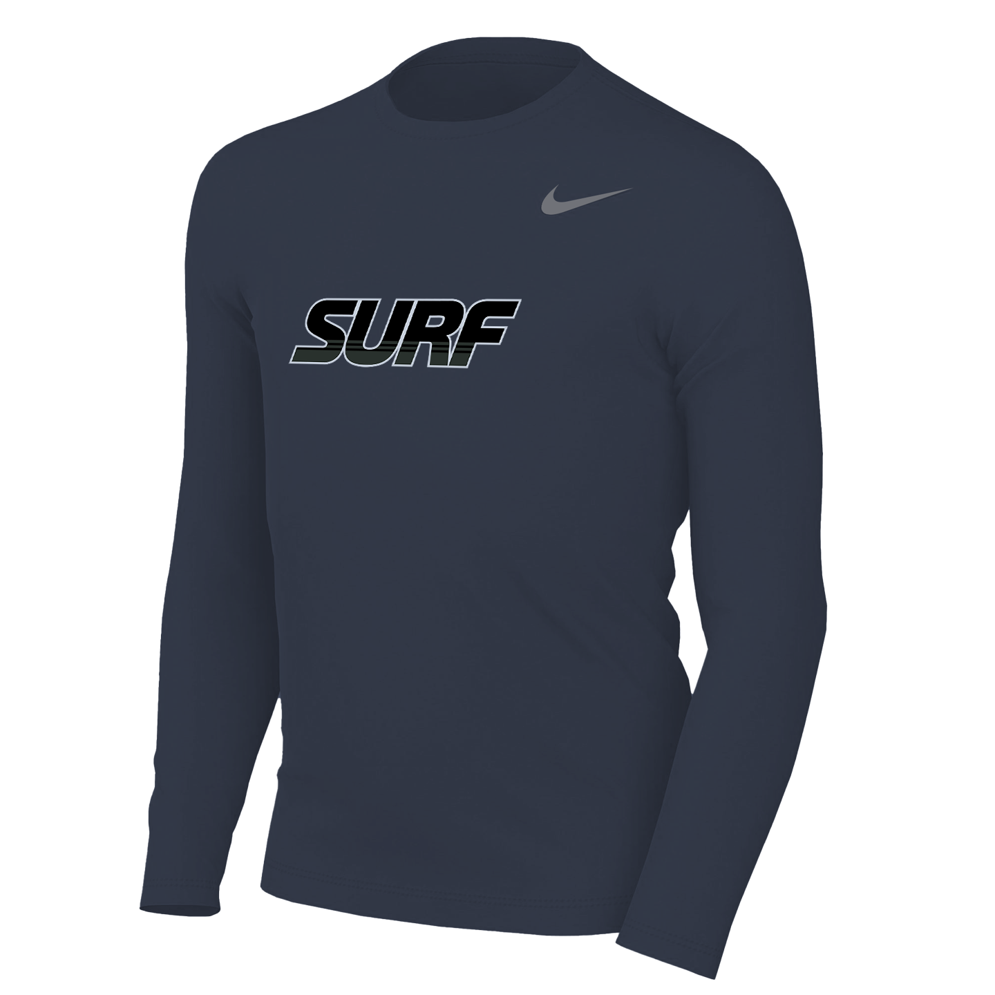 Nike Youth Surf Dri-FIT Legend Long Sleeve Tee - Navy Blue