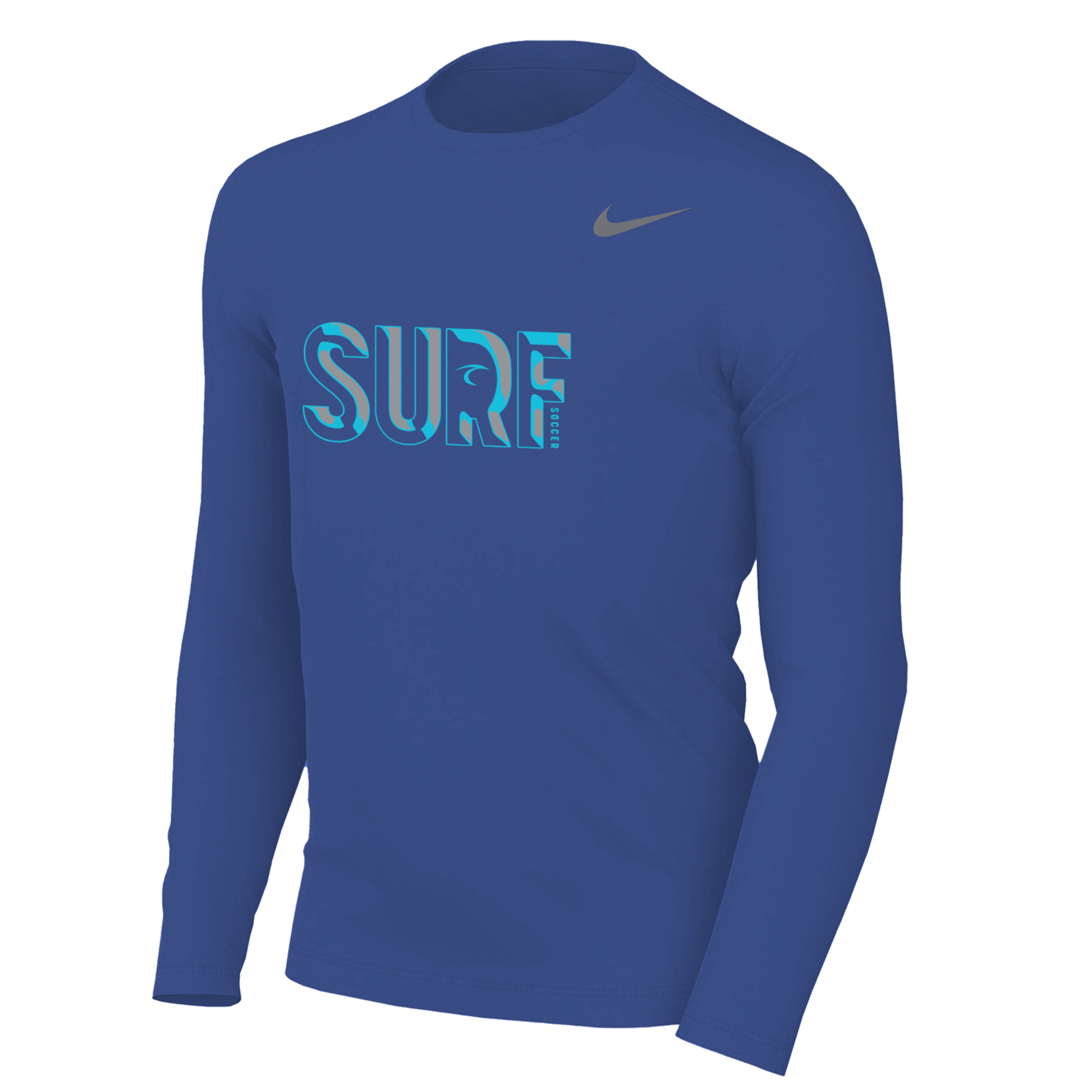 Nike Youth Surf Dri-FIT Legend Long Sleeve Tee - Royal