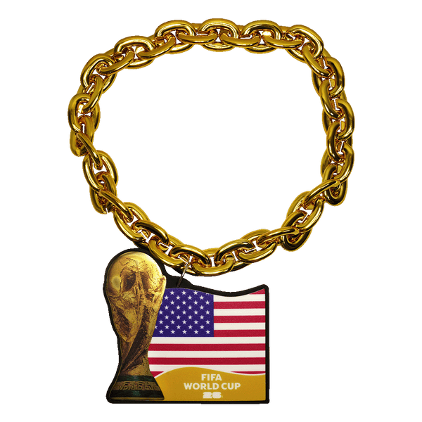 World Cup 2026 USA Host Country Fan Chain Soccer F26-BC-0003-US Gold