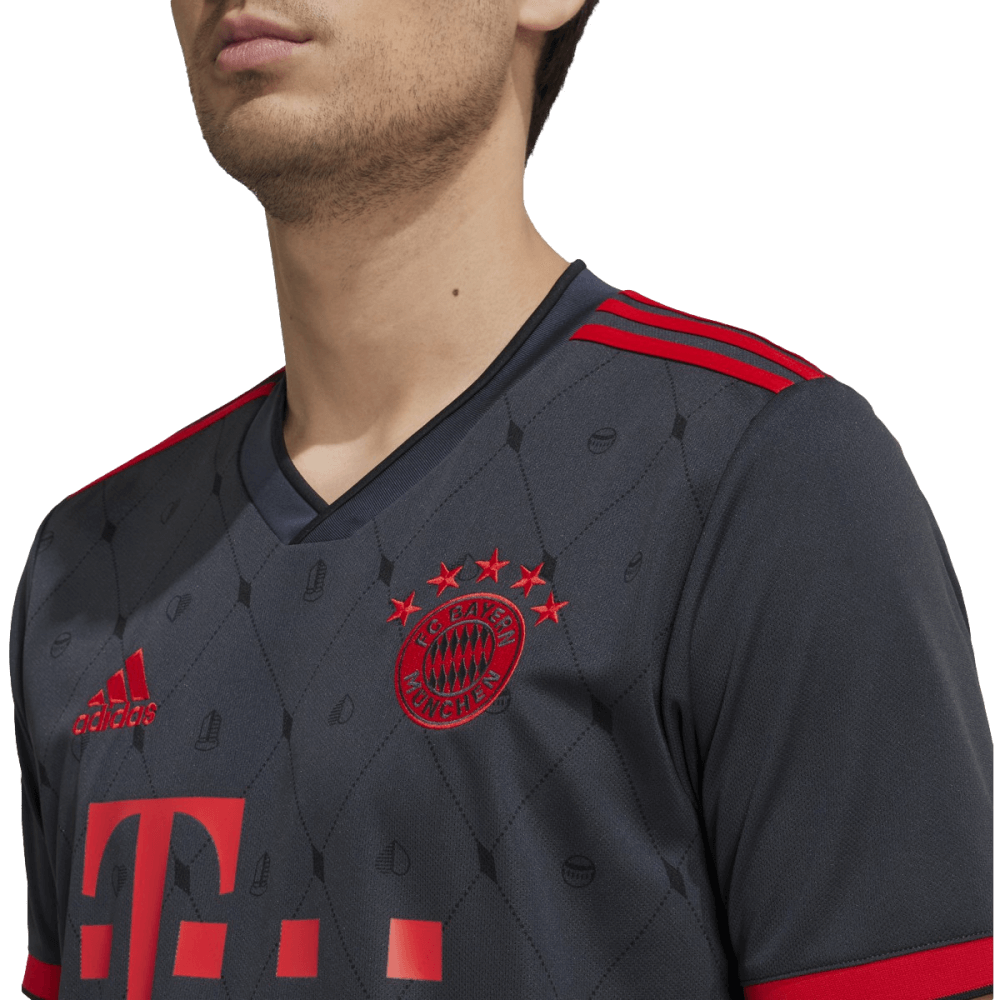 Adidas Bayern Munich 22/23 Third Jersey - Black/Red