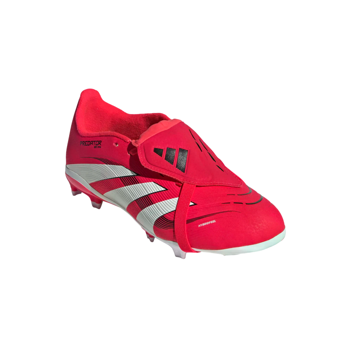 Botas de fútbol para terreno firme con lengüeta plegable Adidas Predator League para jóvenes